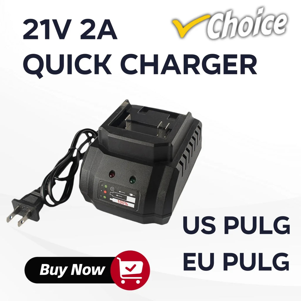 US/EU Plug Li-ion Battery Charger Quick Charge 18V 21V Power