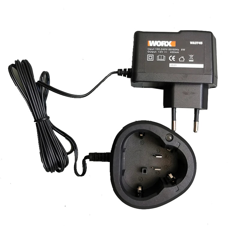 free shipping 12-Volt Charger WA3725 for WORX 12V battery wa