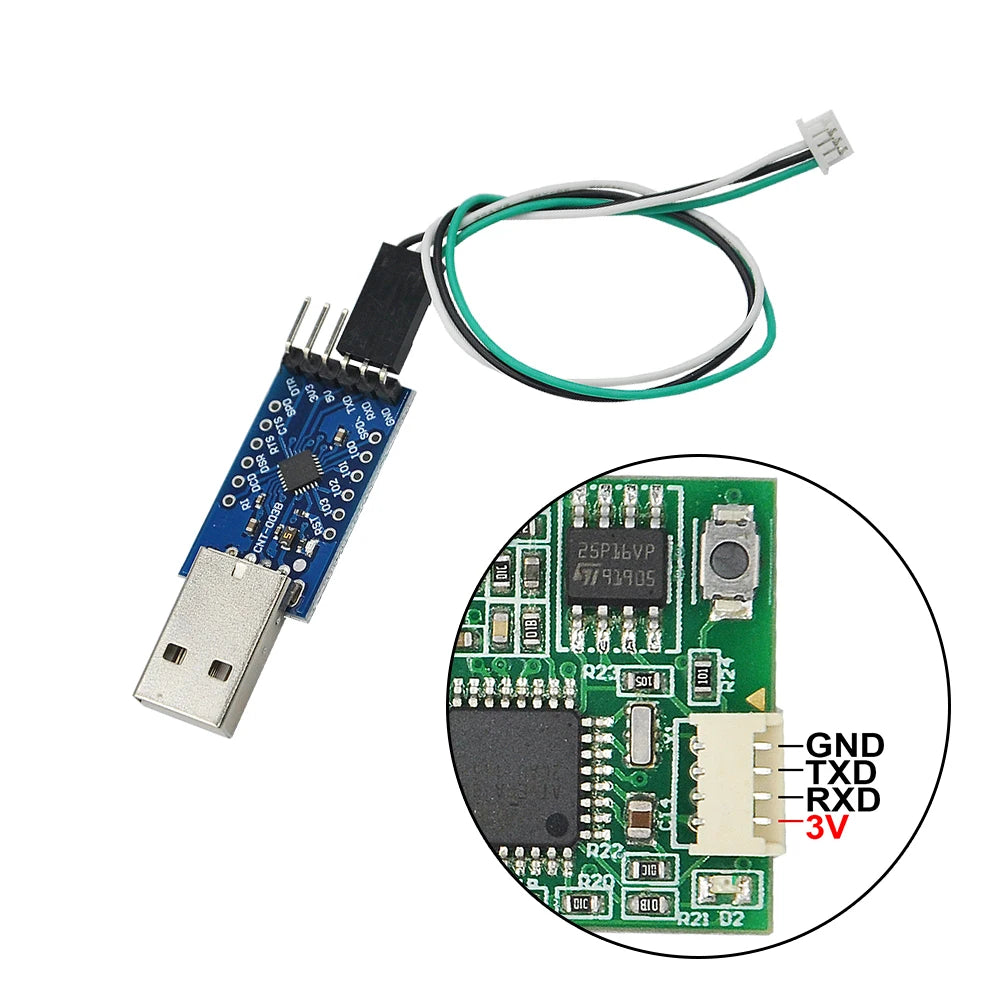 DasMikro Micro USB Programming Cable for TBS Mini Sound Ligh
