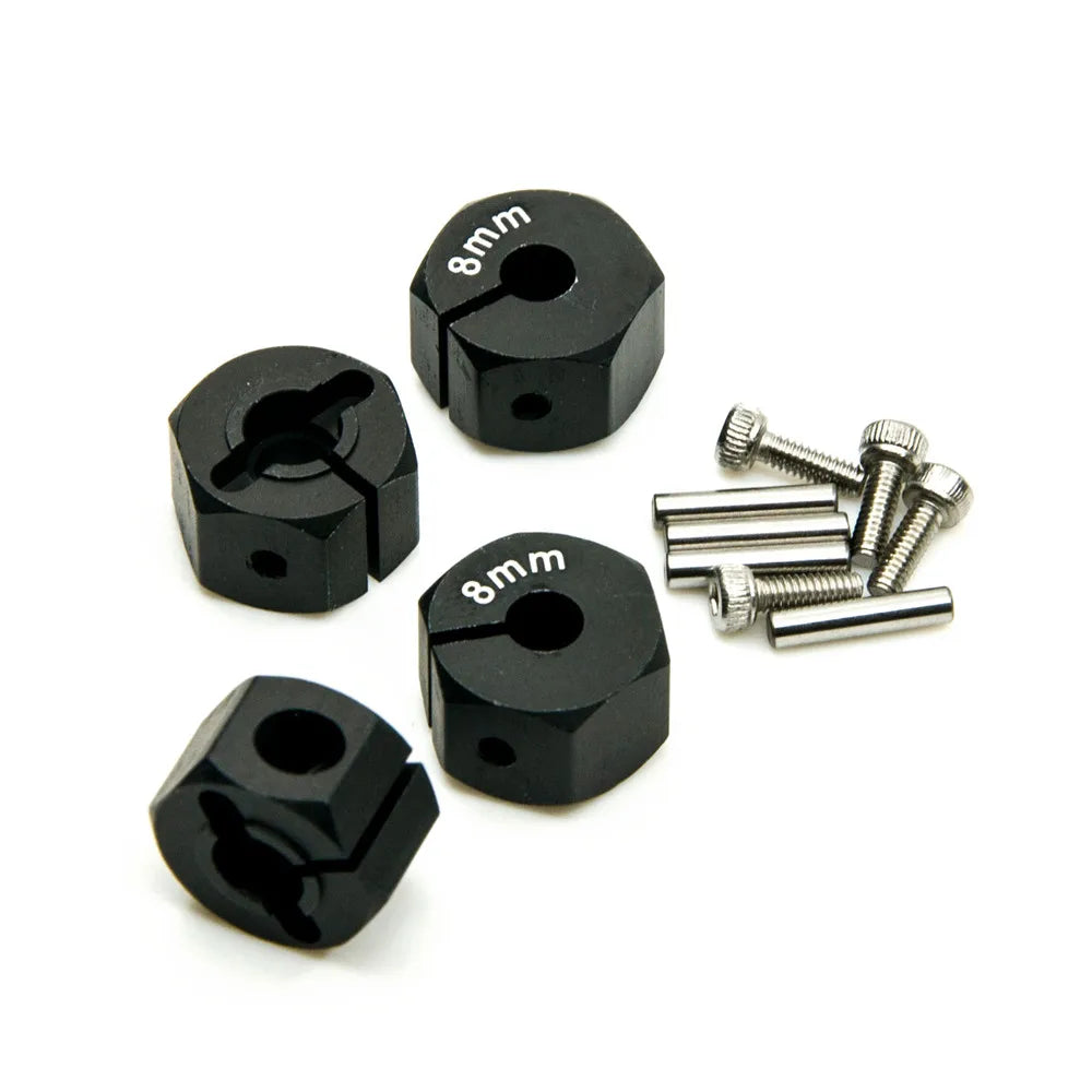 YEAHRUN 4PCS 12MM Hex Wheel Adapter with Pins Screws 8/9/10/11/12mm for 1 10 Axial SCX10 Wraith TRX4 TRX6 Sakura HSP HPI Parts