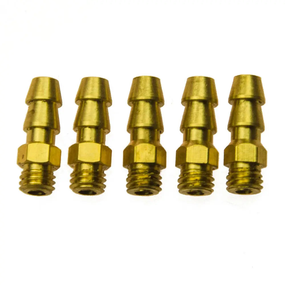 AXSPEED 5Pcs M4 M5 M6 Threaded Brass Water Nipples Cooling F