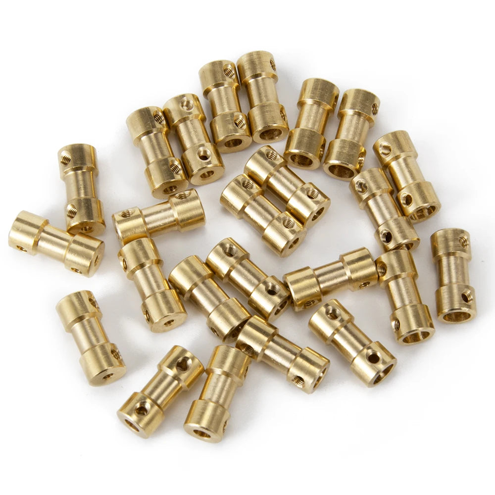 AXSPEED 5PCS 2/2.3/3/3.17/4/5/6mm Brass Flexible Motor Shaft
