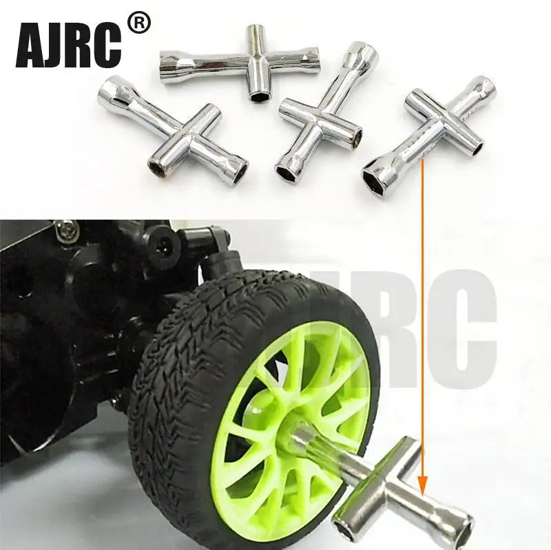 2pcs 4mm 5mm 5.5mm 7mm Cross Wrench Hex Socket Repair Tools 