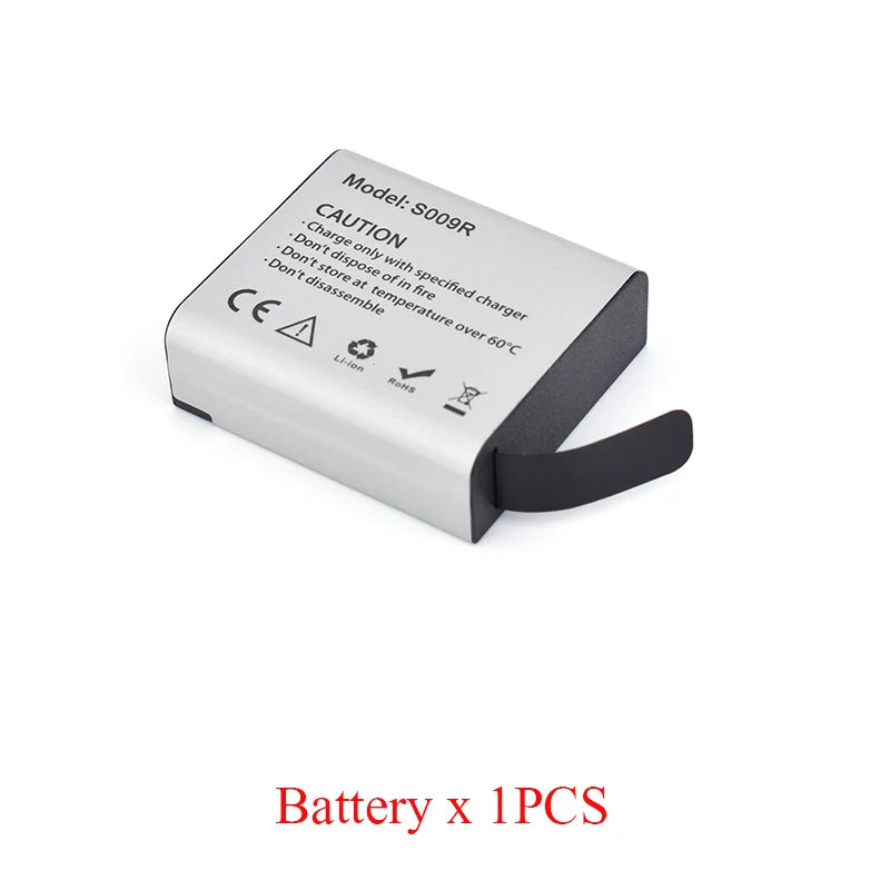 Hawkeye Firefly 8S 8SE 7SE 7S X XS Action Camera 1350mAh Li-Po Replacement Battery With 2 in 1 Charger S009R
