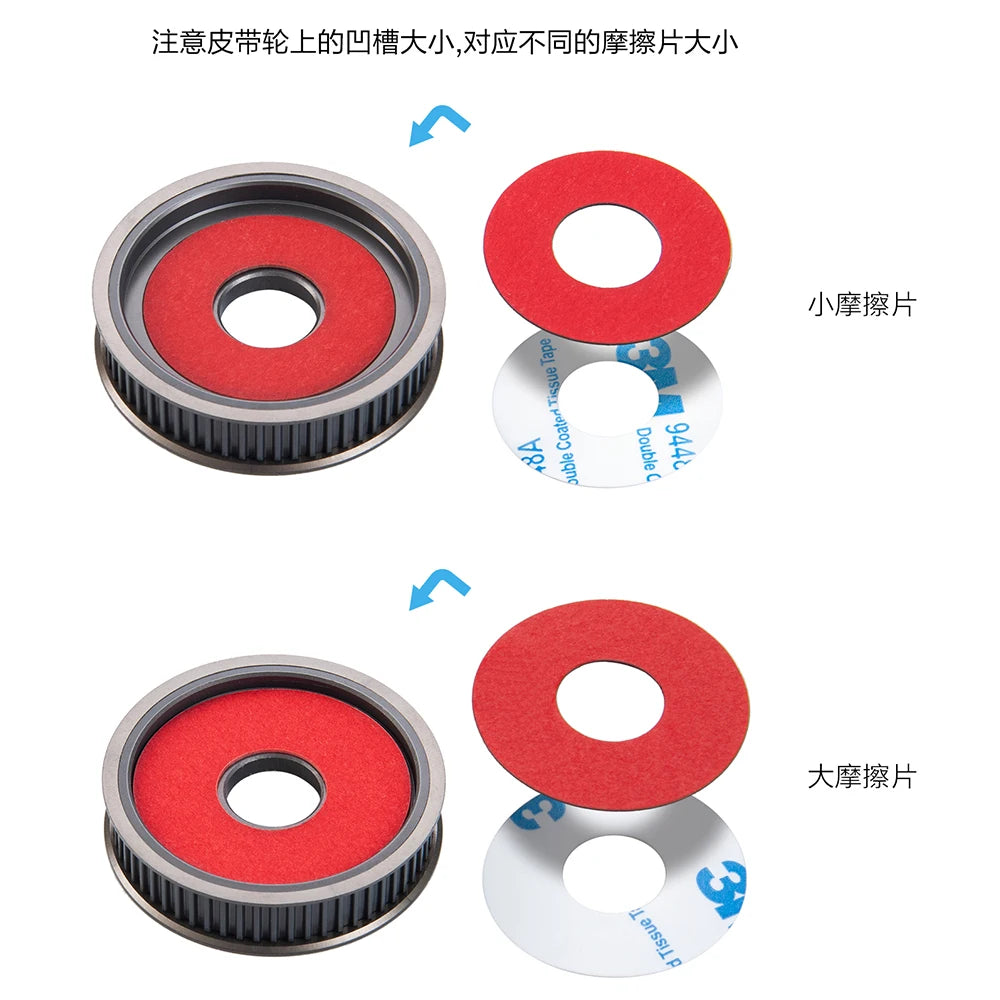YEAHRUN Moter Gears Belt Drive Transmission System 3.17/5.0m
