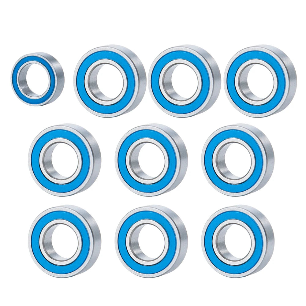 YEAHRUN 10PCS Rubber Sealed Bearing Set for Tamiya Grasshopp