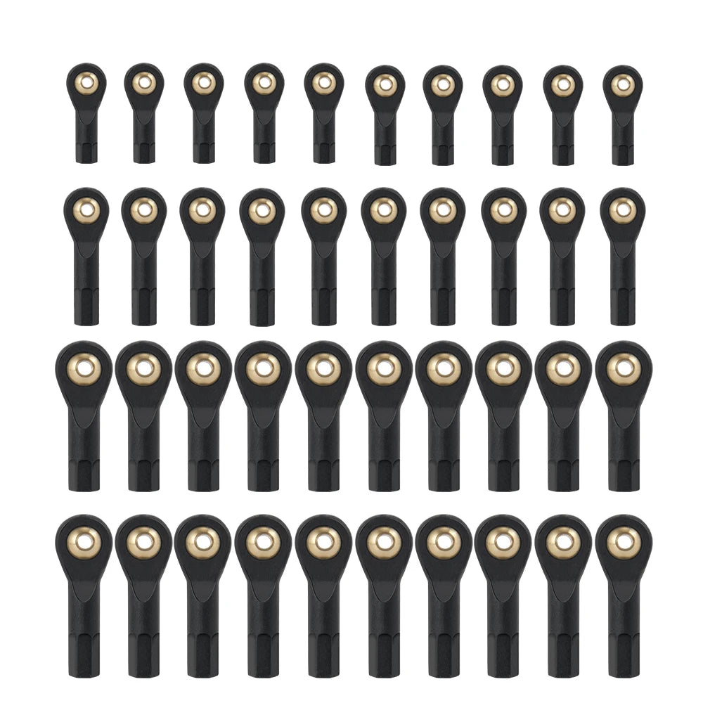 AXSPEED 10PCS M2 M3 Plastic Rod End Ball End Ball Joint 19/2