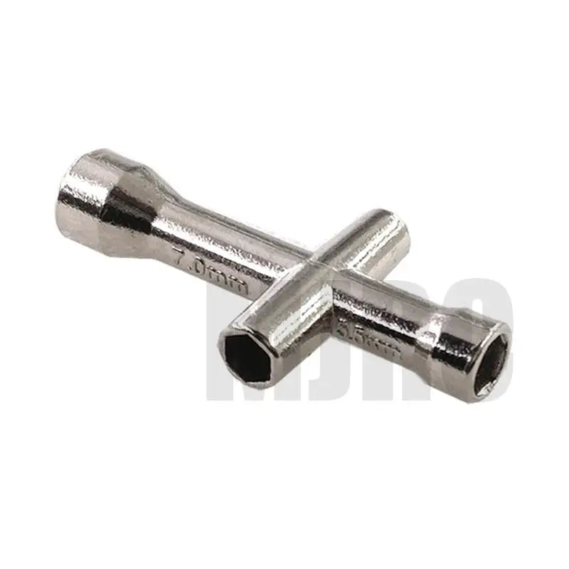 2pcs 4mm 5mm 5.5mm 7mm Cross Wrench Hex Socket Repair Tools 