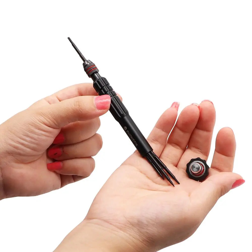 6 in 1 Screwdriver Set Phillips Slotted Y0.6 Precision Bits 