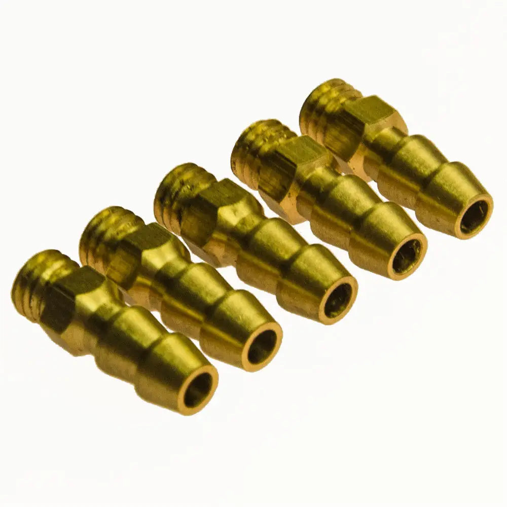 AXSPEED 5Pcs M4 M5 M6 Threaded Brass Water Nipples Cooling F