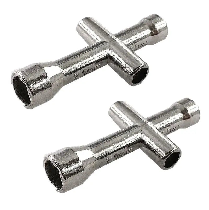 2pcs 4mm 5mm 5.5mm 7mm Cross Wrench Hex Socket Repair Tools For Traxxas 1/10 Hsp Tamiya Hpi Kyosho Rc Car D90 Scx10 Rc Crawler