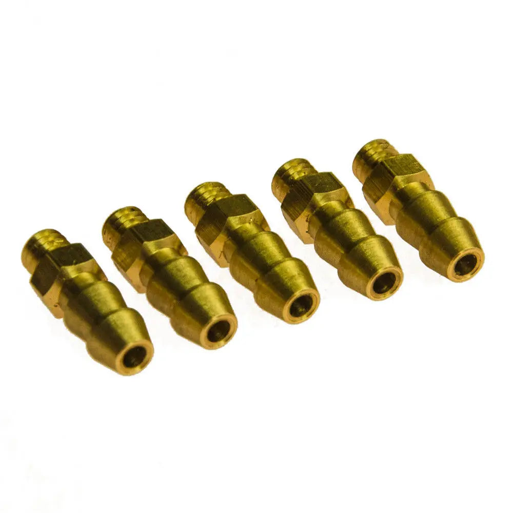 AXSPEED 5Pcs M4 M5 M6 Threaded Brass Water Nipples Cooling F
