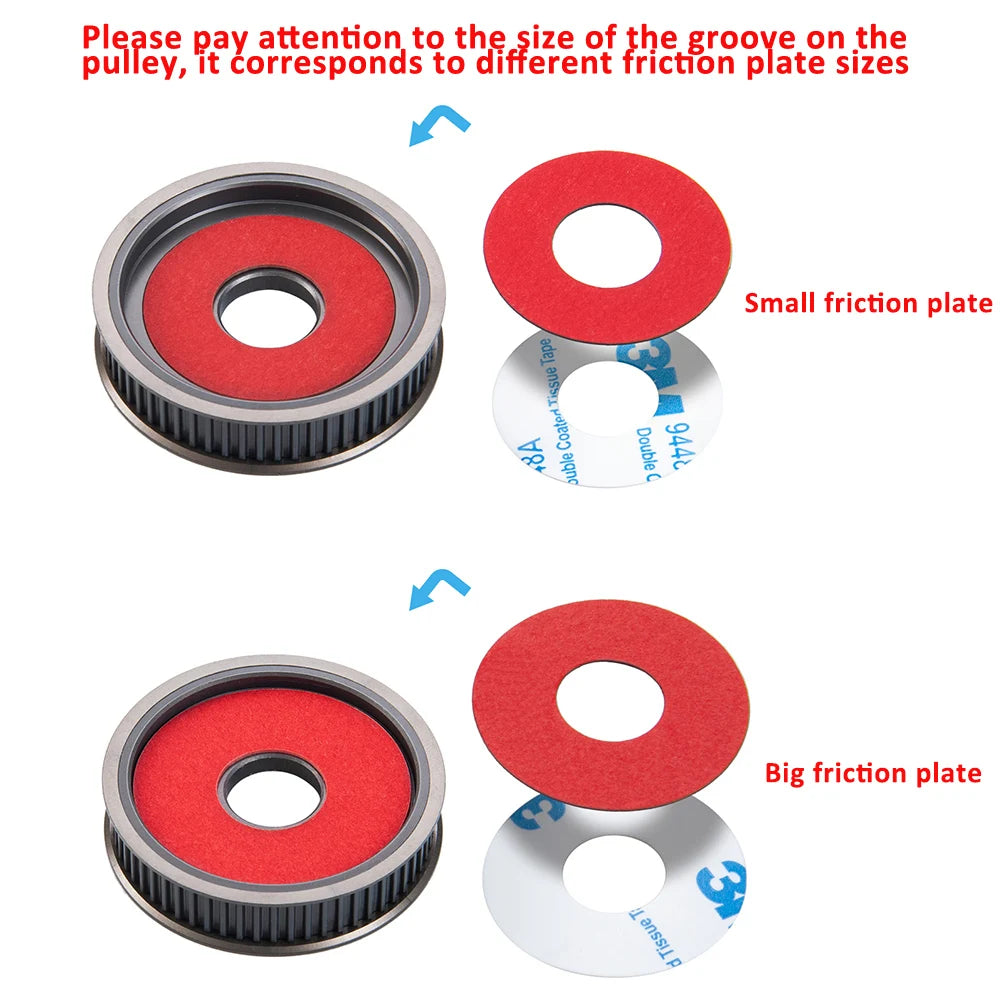AXSPEED Belt Drive Transmission Gears System for 1/10 RC Cra