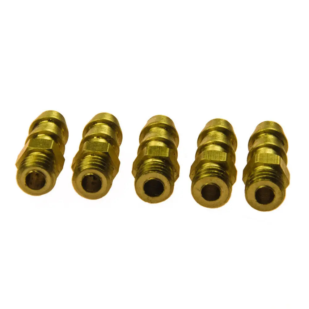 AXSPEED 5Pcs M4 M5 M6 Threaded Brass Water Nipples Cooling F