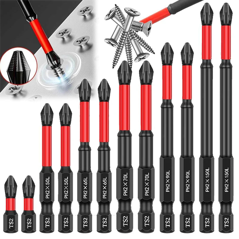 Anti Slip Bits Magnetic Screwdriver Bit Set S2 Alloy Steel I