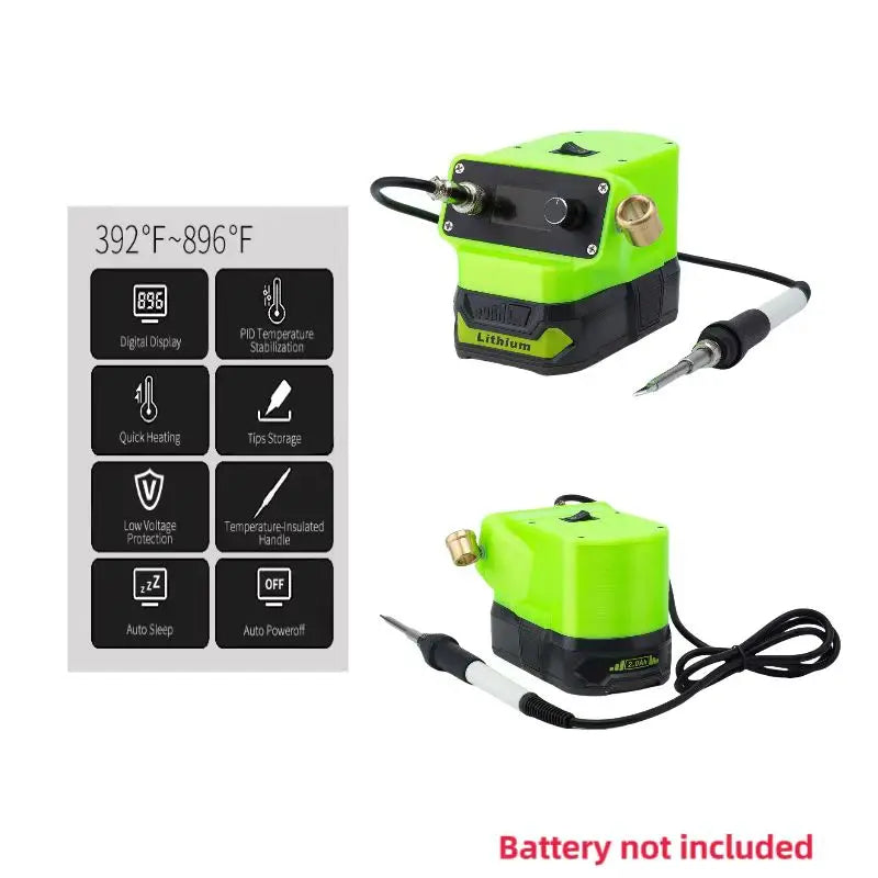 T12 Soldering Iron Cordless Welding Station Battery Power Su
