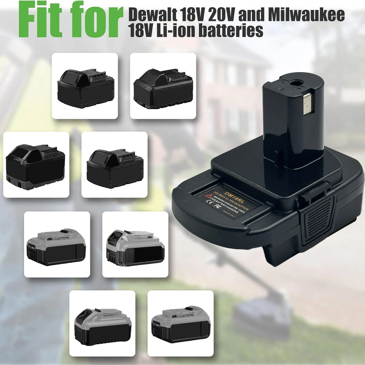DM18RL Adapter Compatible with Ryobi 18V Tools Adapter Fit f