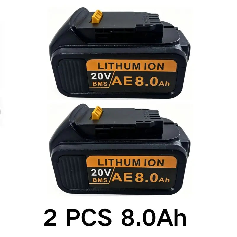 20V For DeWalt 12Ah/9Ah/8Ah/6Ah/3Ah Li-lon Battery Replacement DCB DCD DCF DCG series Power Tools+charger+electric drill