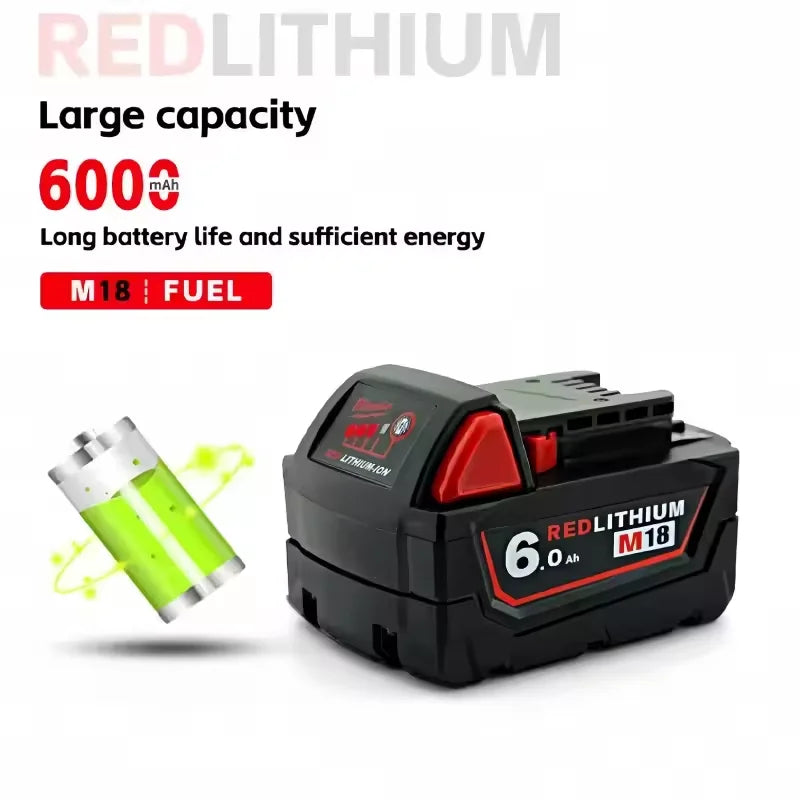 100% New Milwaukee M18 6.0Ah High Output Battery 18V Lithium