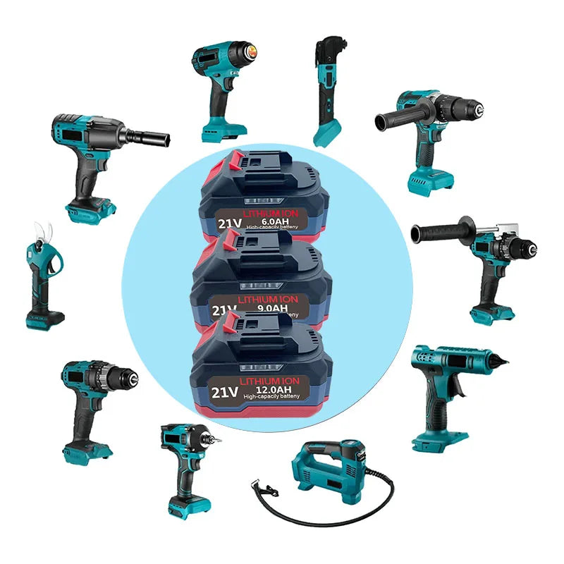 Original for Makita 21V Battery 6AH-12AH Power Tool Lithium 