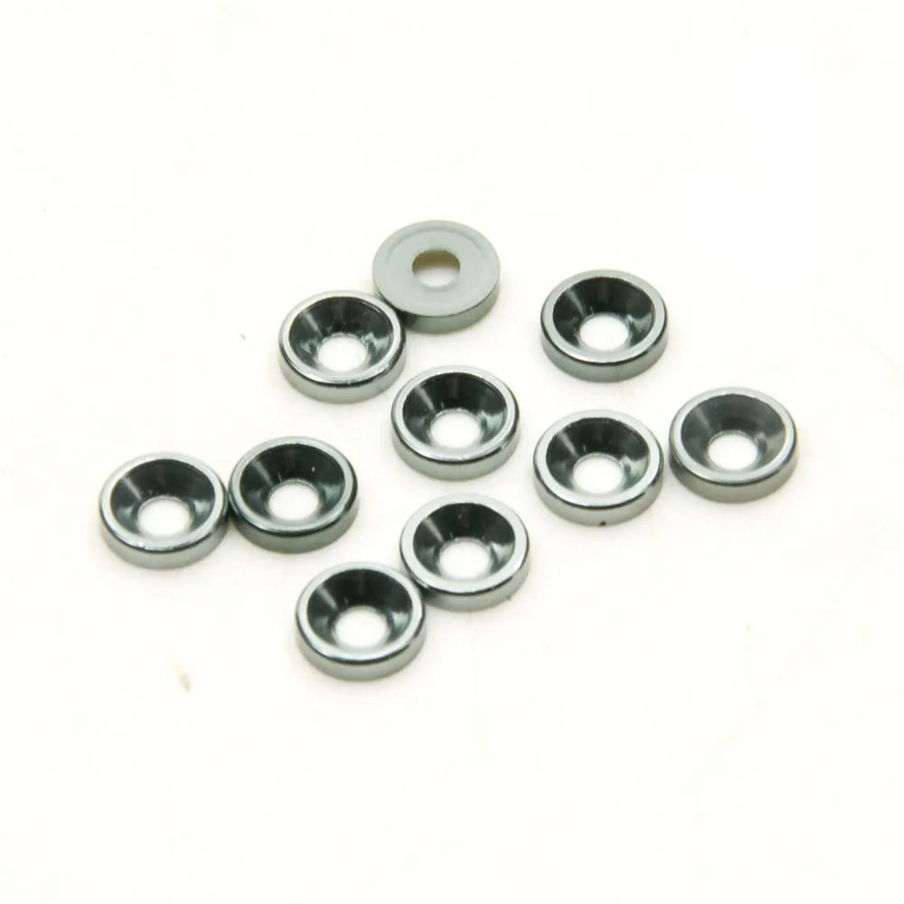 AXSPEED 10Pcs Aluminum M3 Countersunk Head Washer Gasket Cap Screw Hex Socket Screw for RC Model Upgrade Parts