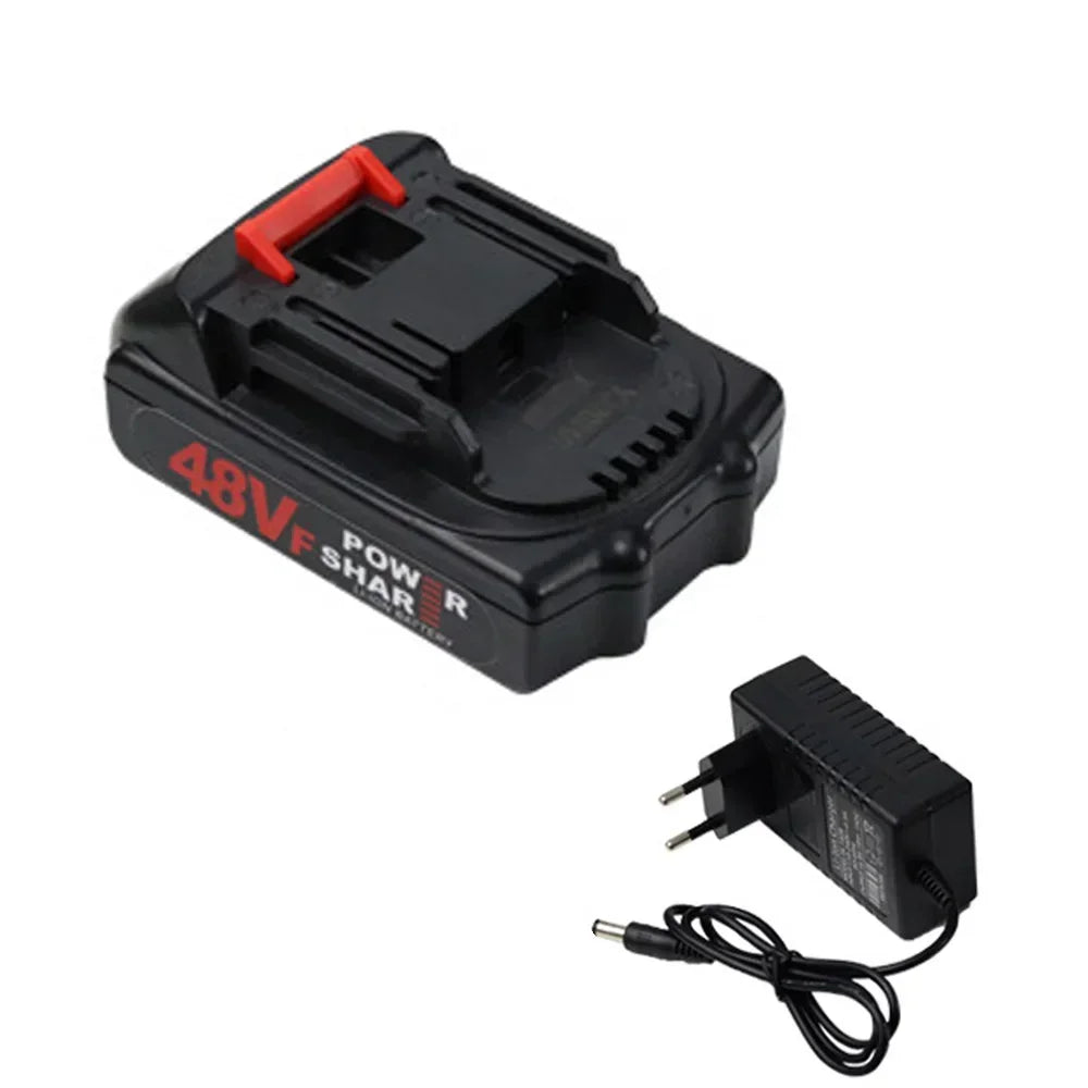 48V 10000mAh Rechargeable Battery Lithium Ion Battery High Capacity for Makita Electric Power Tool Battery with EU/US/AU/UK Plug