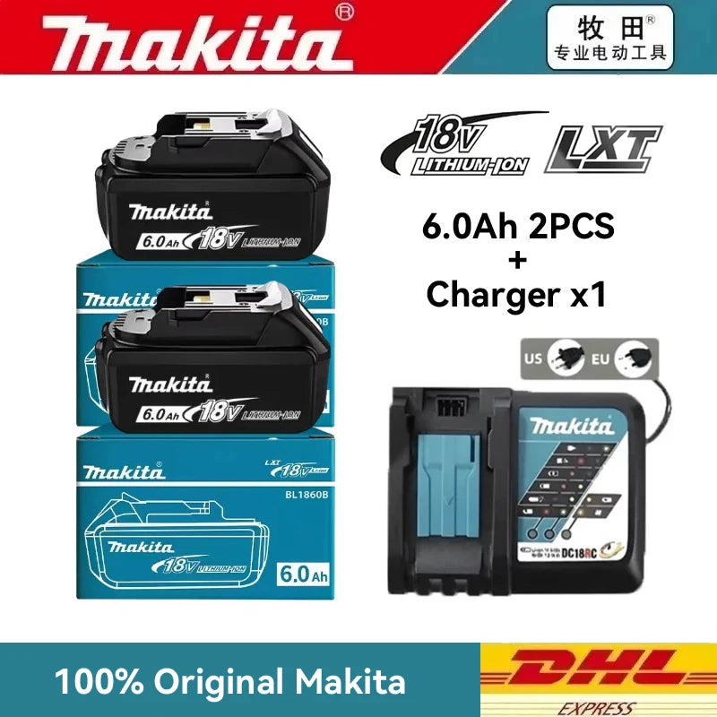 Original Makita 18V LXT 6.0Ah BL1860 Lithium-Ion Battery Hig