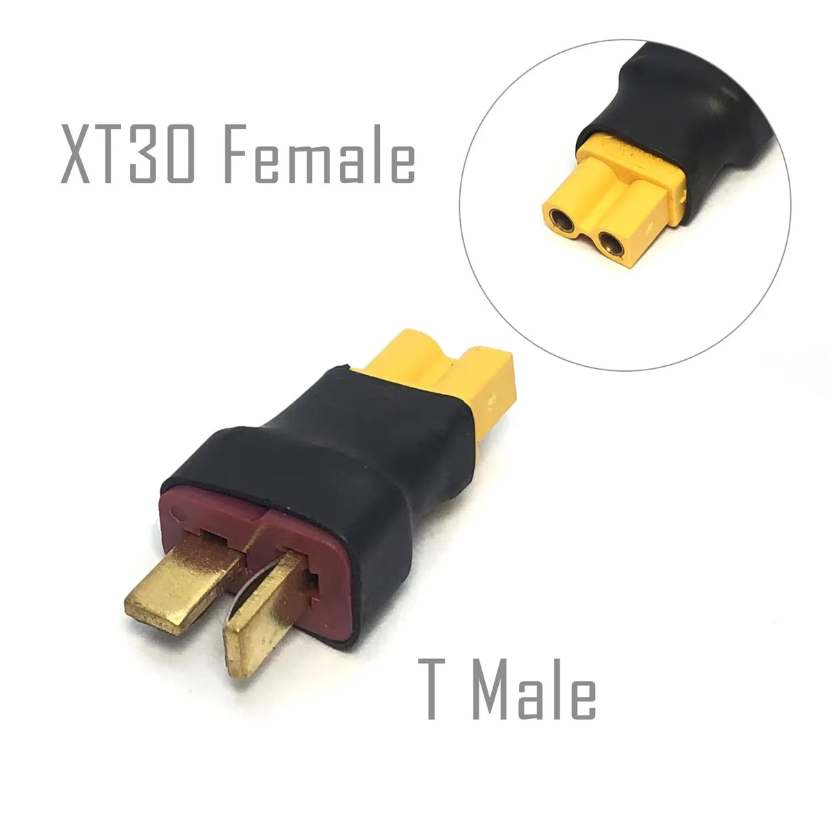 YSIDO XT30 XT60 XT90 TRX T Plug Female/Male Adapter Connector Plug for RC Model Car Aircraft Drone RC Boat Lipo Battery Part DIY