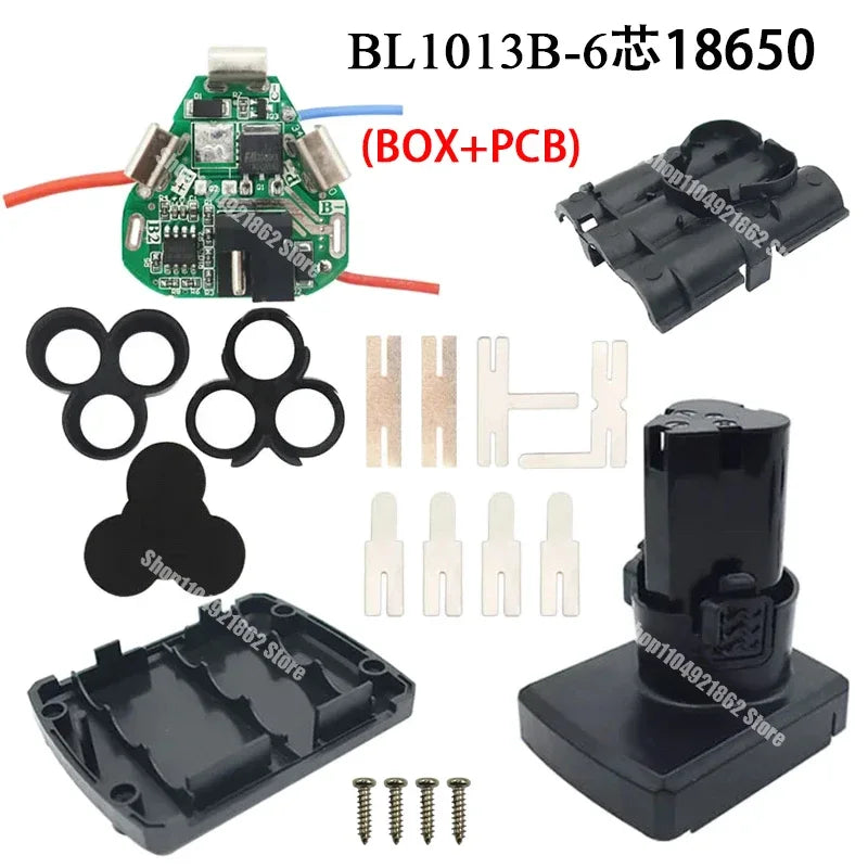 Power Tool Lithium Battery Case Circuit Board PCB for Lomvum DeYun ZhiPu FuGe for KoMax GCRAFT 10.8V 12V 6 18650 Type B Battery