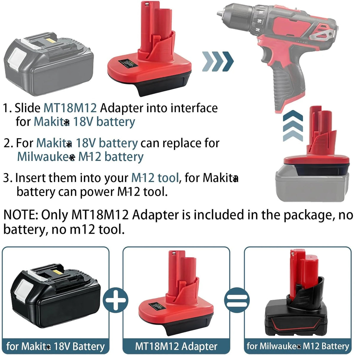Battery Adapter For Makita 18V BL1850 BL1860 Battery work fo
