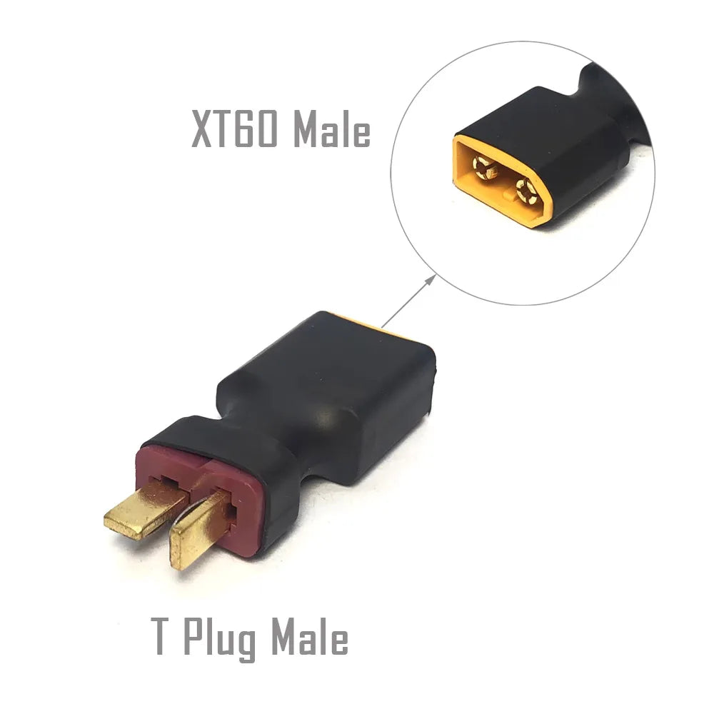 YSIDO RC Battery Adapter XT60/XT30/XT90/T Plug/TRX Connector Female to Male / Male to Female Converter for RC Drone Car Boat DIY