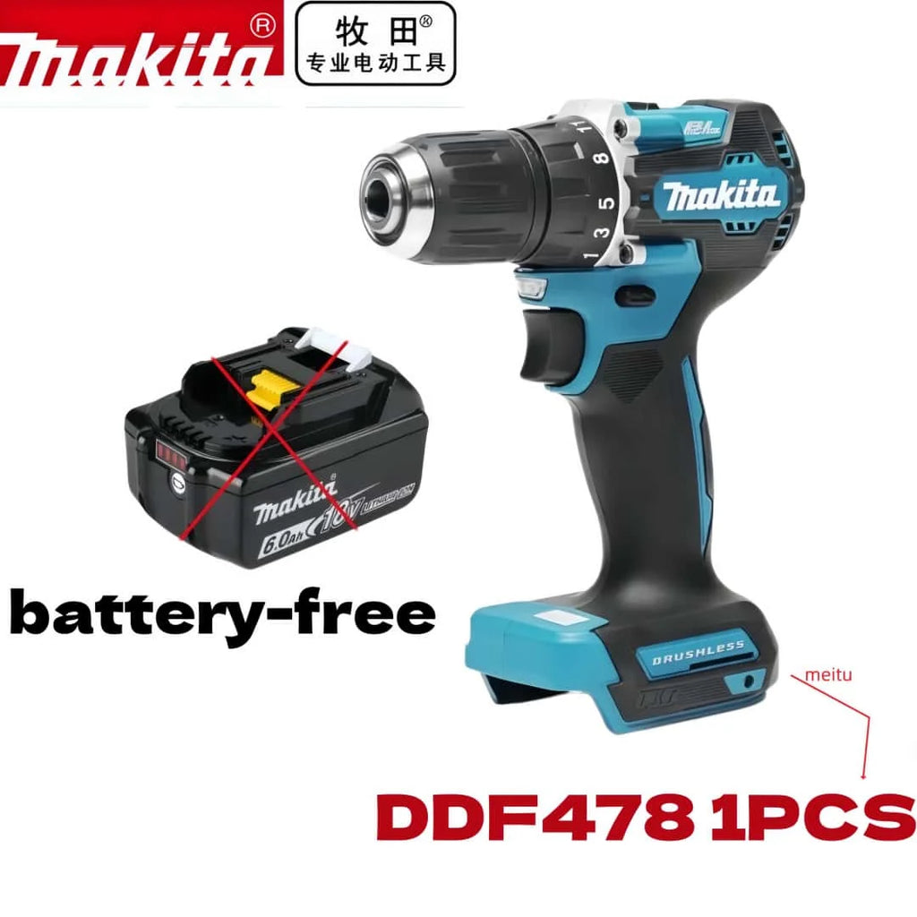 Original Makita 18V BL1860 6Ah Lithium Battery Power Tool Battery Replacement LXT BL1850B BL1840 18V Screwdriver with Battery MA