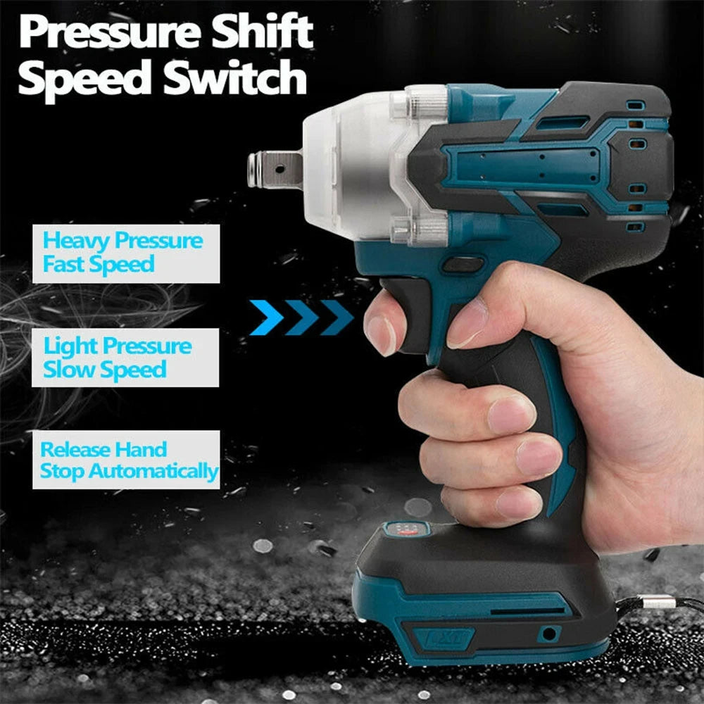 1/2 inch 520NM Brushless Cordless Electric Impact Wrench Pow