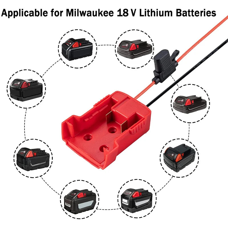 2PCS Tool Parts For M18 Power Wheel Adapter For Milwaukee Li