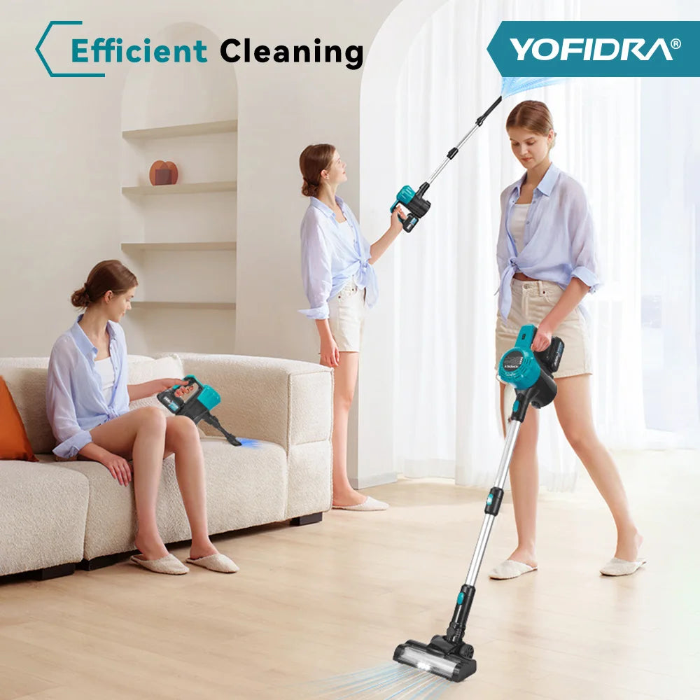 YOFIDRA 1.5L Cordless Electric Vacuum Cleaner Efficient Rech