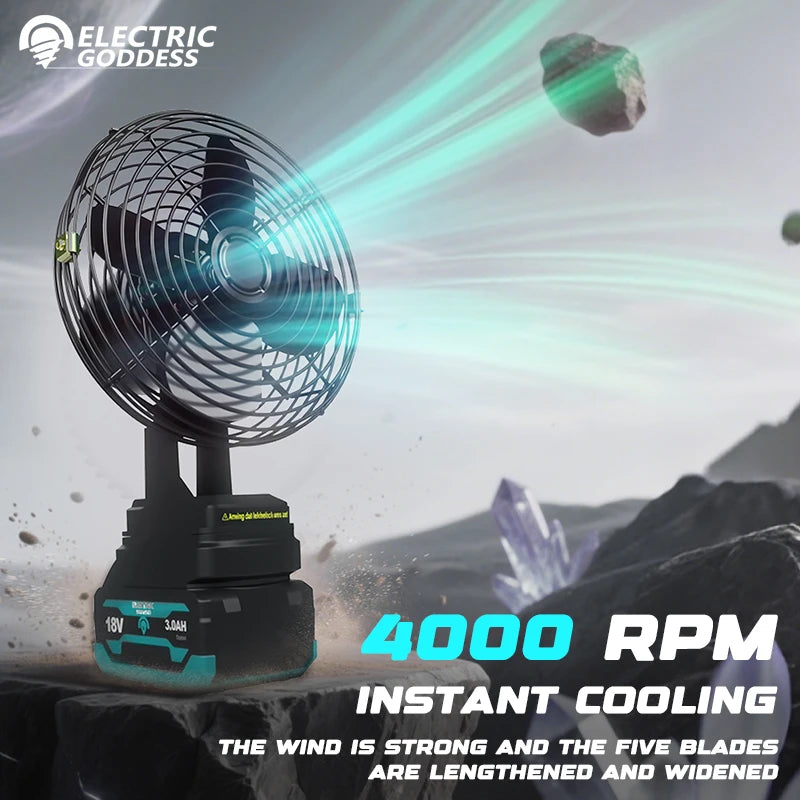 5/6/8 Inch 4000RPM Electric Fan Multiple Uses Powerful Power