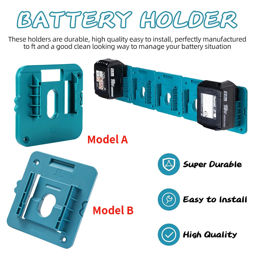 5PCS Battery Holder for Makita 18V Li-ion Battery Tools Mach