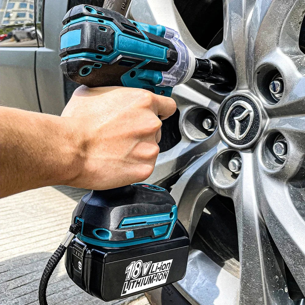 2 In 1 Brushless Cordless Wrench LED Light Adapt To Makita B