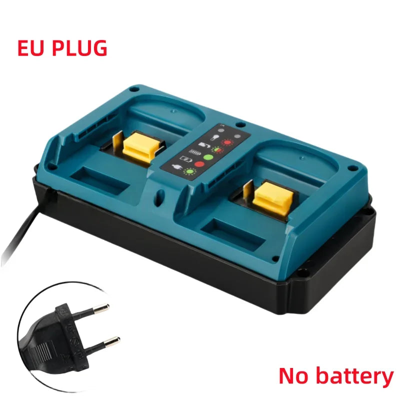 Power Tools Parts For Makita 18V Lithium Battery Case BL1815 BL1820 BL1830 BL1850 Dual Ports Fast Charger DC18RC DC18RD DC18RF