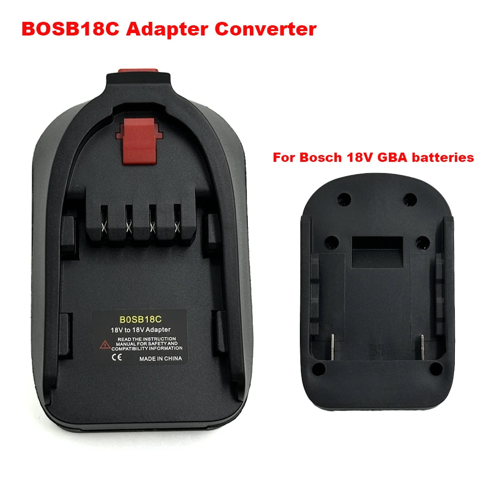 For Bosch 18V GBA Battery BOSB18C Adapter Convert Use For 18V Li-Ion Battery BAT618 On Home Lithium Electrical Power Tool
