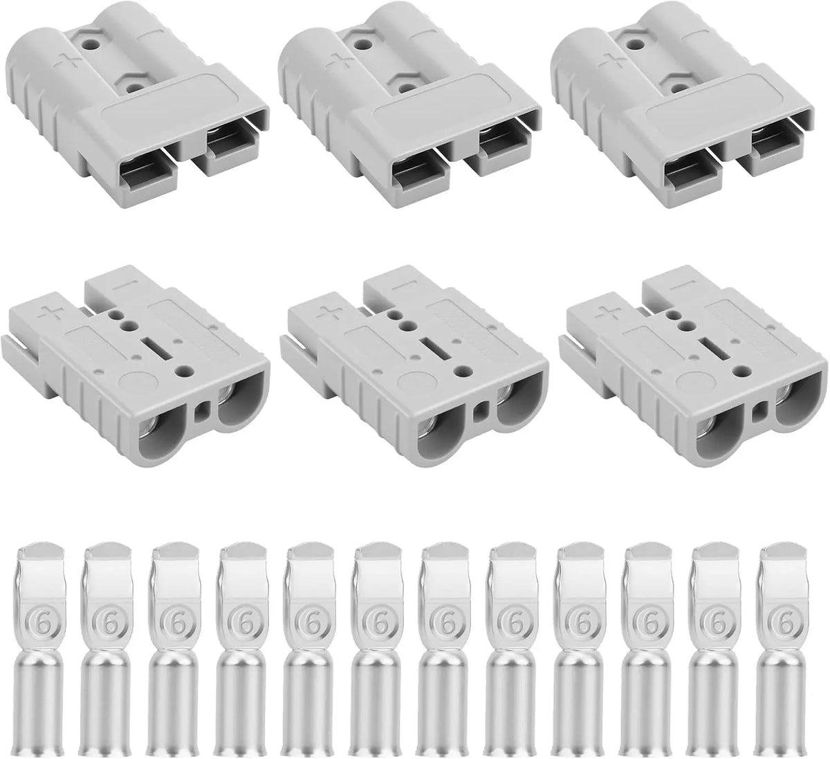 Premium 50A DC Power Connector Anderson Style Plug Fit Solar Panel RV Car Battery Charger Electric Power Tool Parts