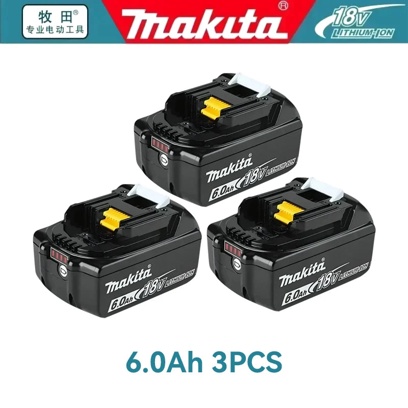 Makita BL1860 18V LXT 6.0Ah Lithium-Ion Battery BL1860B with LED Indicator for Angle Grinder Drill Driver Cordless Power Tools