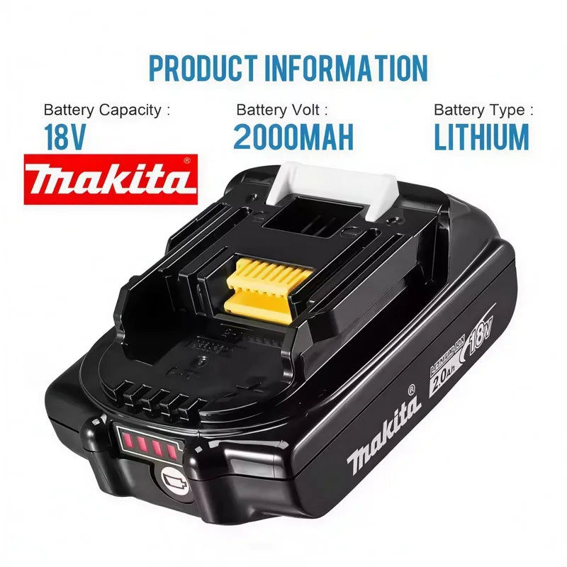 New Original Makita 18v 2Ah Li-Ion Battery BL1820B for Makit