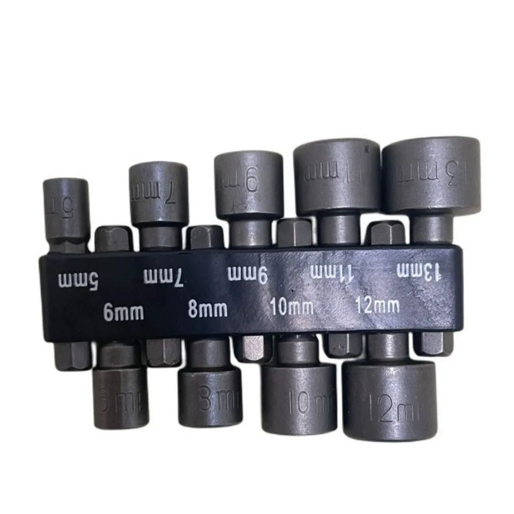 Powerful Socket Wrench Drill Bit Nut Driver Set 1/4 Shank He
