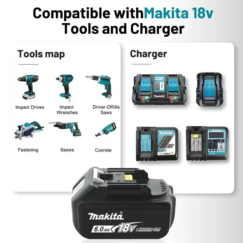 Original Makita 18V Battery Rechargeable Power Tool Makita 1