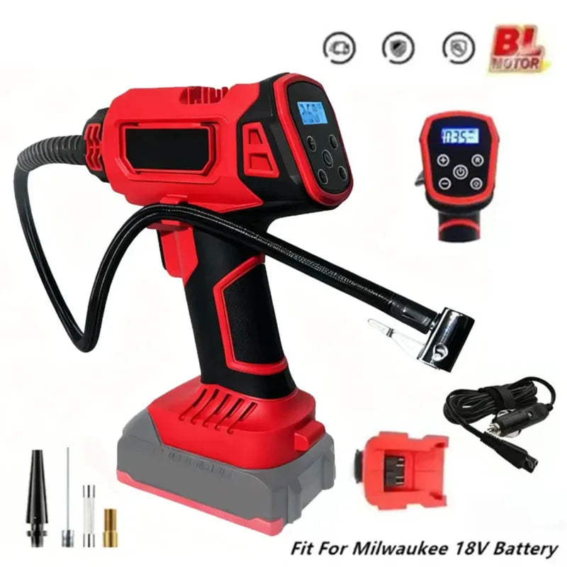 Fit for Milwaukee 18V Battery Electric Air Pump Cordless Car