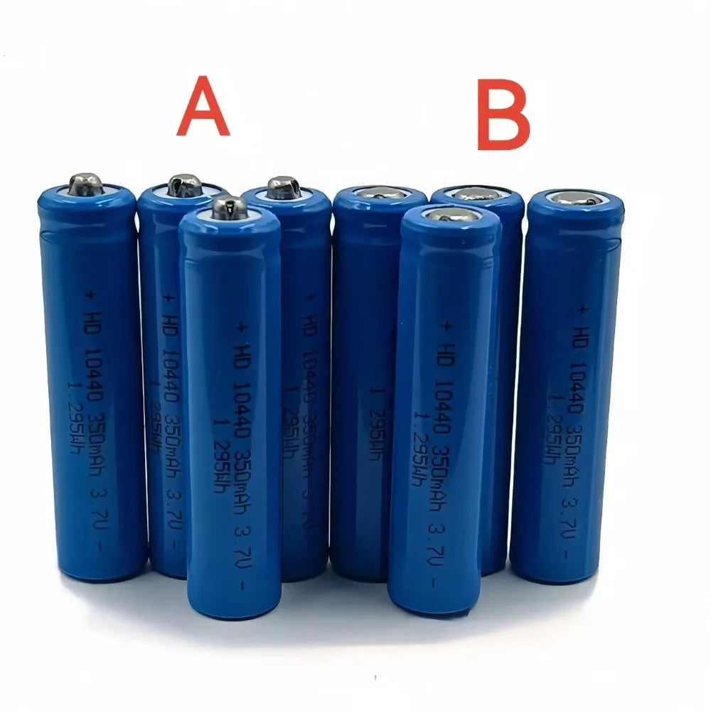 3.7V AAA Rechargeable Battery 3.7V 350mAh 10440 Lithium Suit