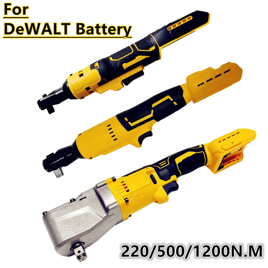 For DeWALT 20V 18V Battery 220/500/1200NM Electric Ratchet W