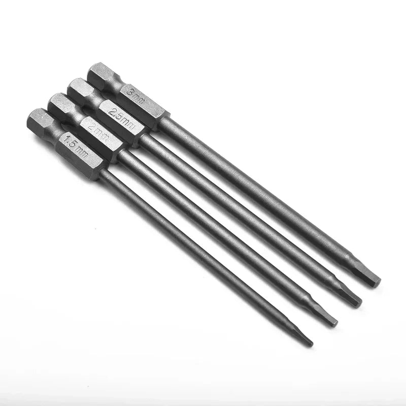 4Pcs Magnetic Hex Head Drill Bits Set Hex Key Screwdriver So