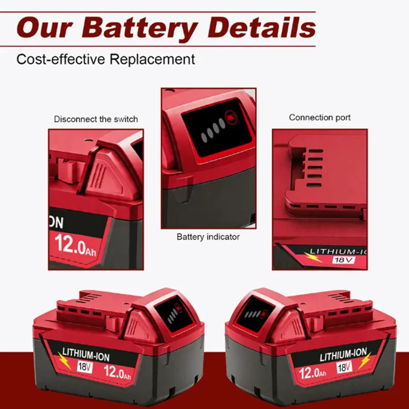 M18 For Milwaukee 18V Power Tool Battery Charger BR XC M18B5